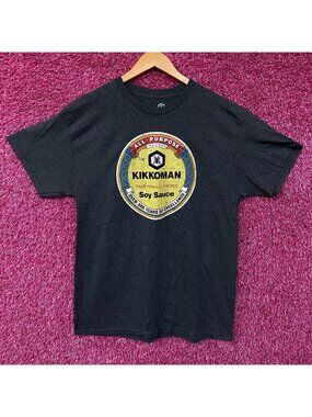 Kikkoman Soy Sauce Logo Graphic T-Shirt Large